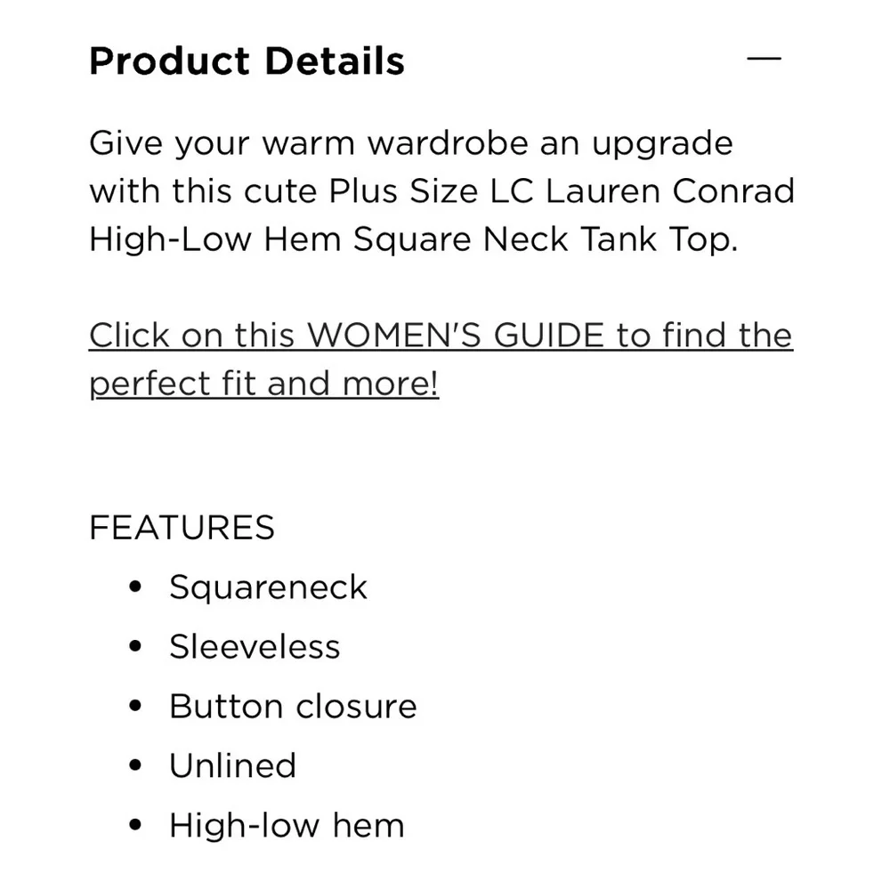 NWT$30  Lauren Conrad Orange Button Detail Tank Blouse XXL - Picture 10 of 10